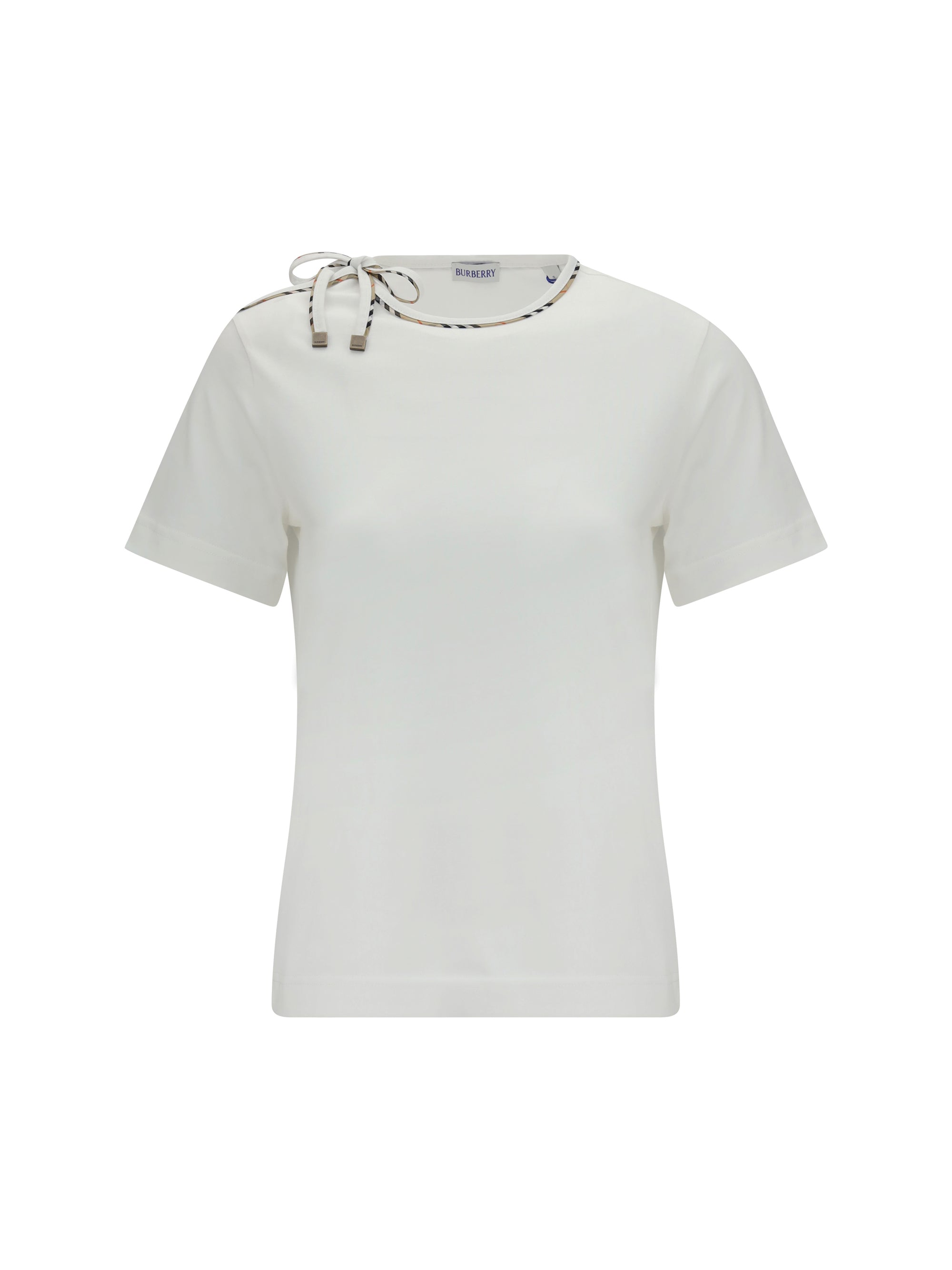 BURBERRY S cotton lace-detail t-shirt
