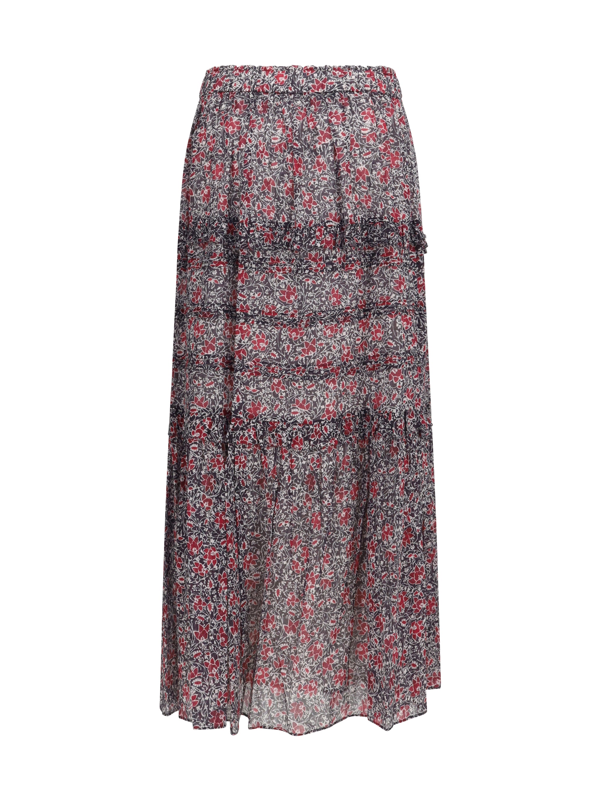 MARANT ETOILE 38  volomia long ruffled skirt