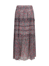 volomia long ruffled skirt