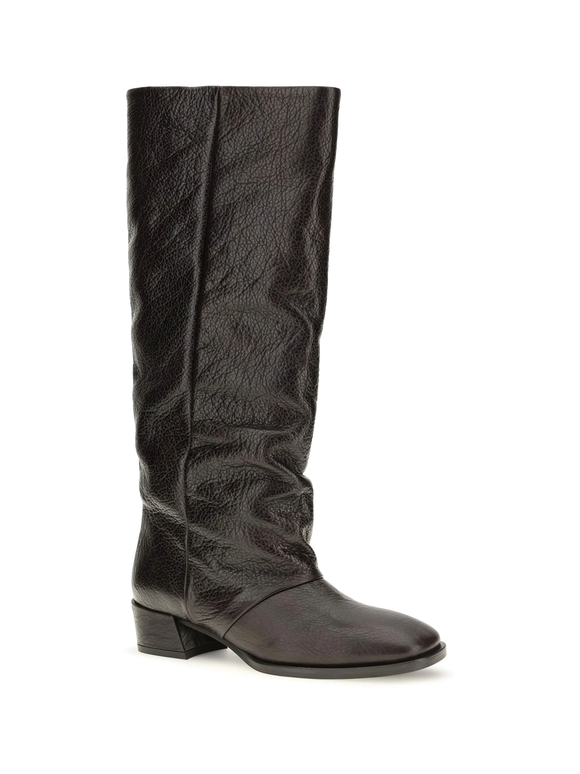 high leather boots