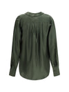silk wrap blouse