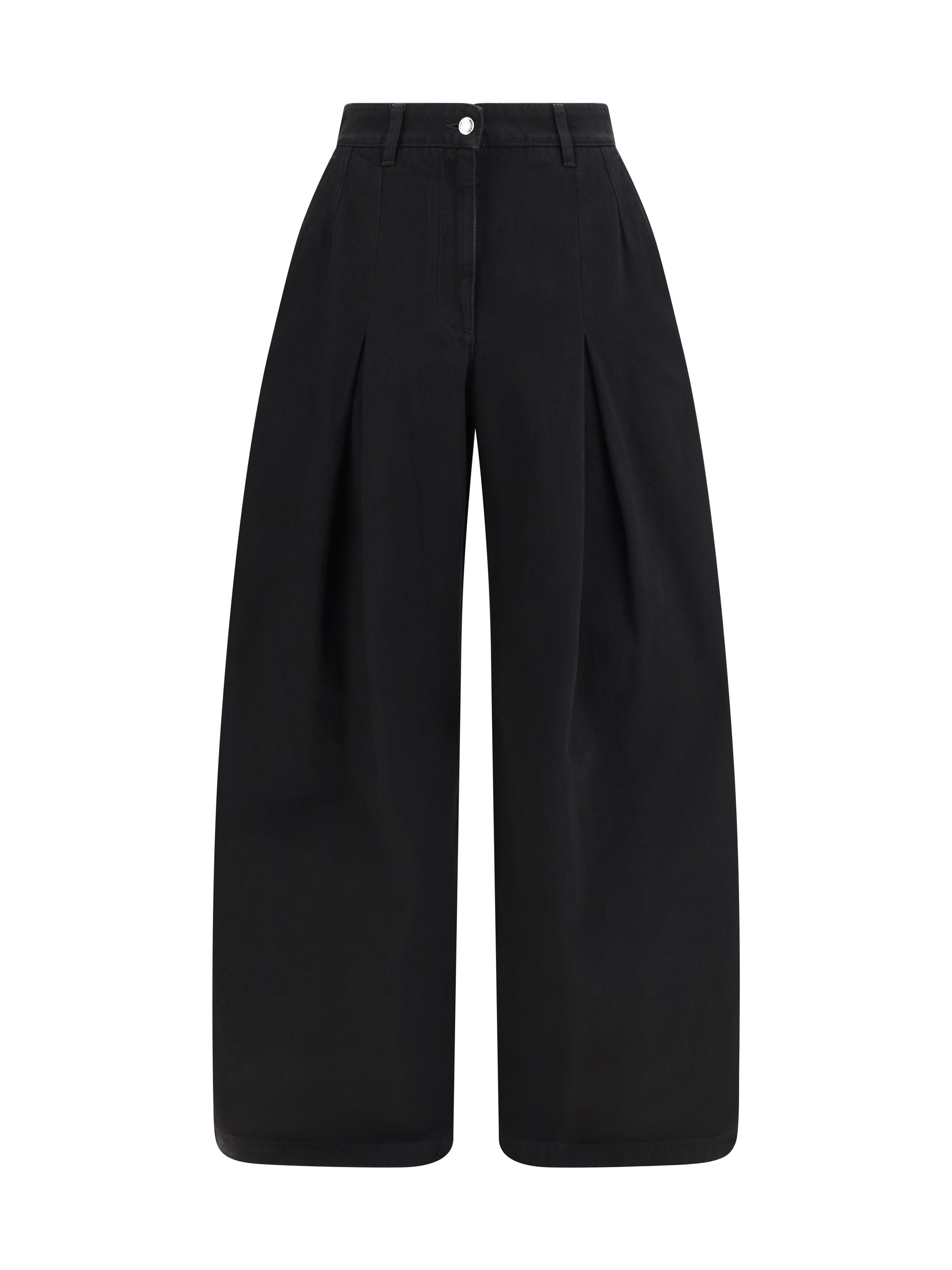 DOLCE amp; GABBANA 42 wide-leg cotton jeans