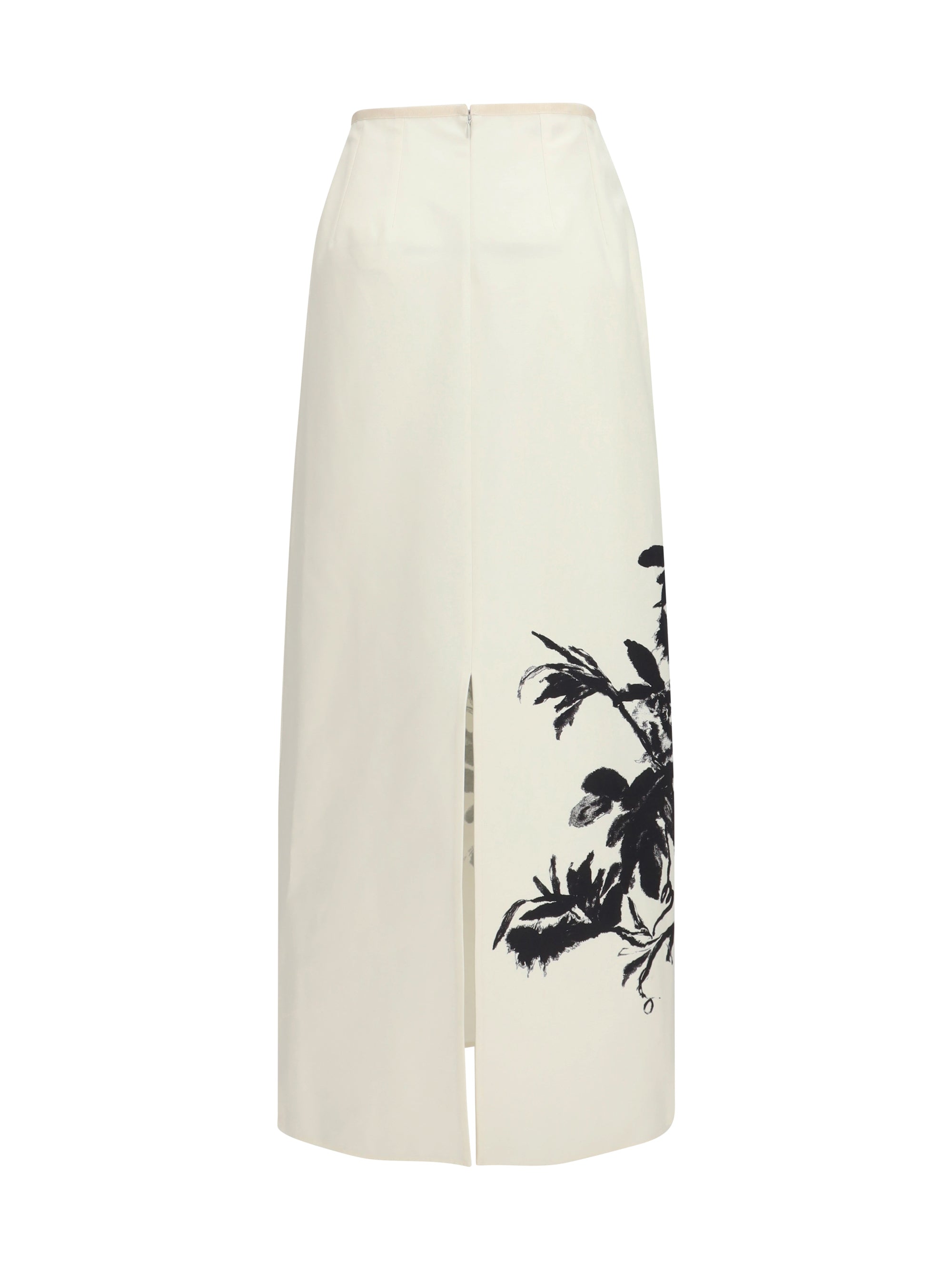 long linen and cotton skirt