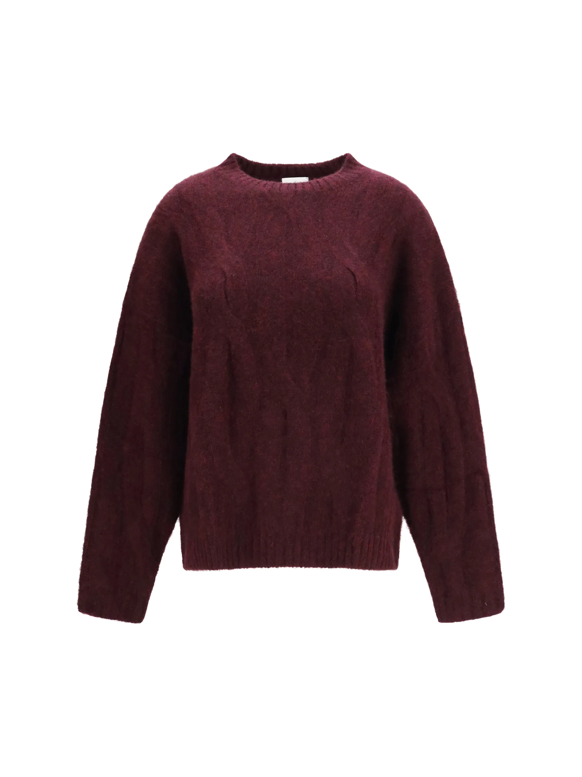cashmere and silk sweater with voluminous sleeves