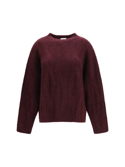 cashmere and silk sweater with voluminous sleeves