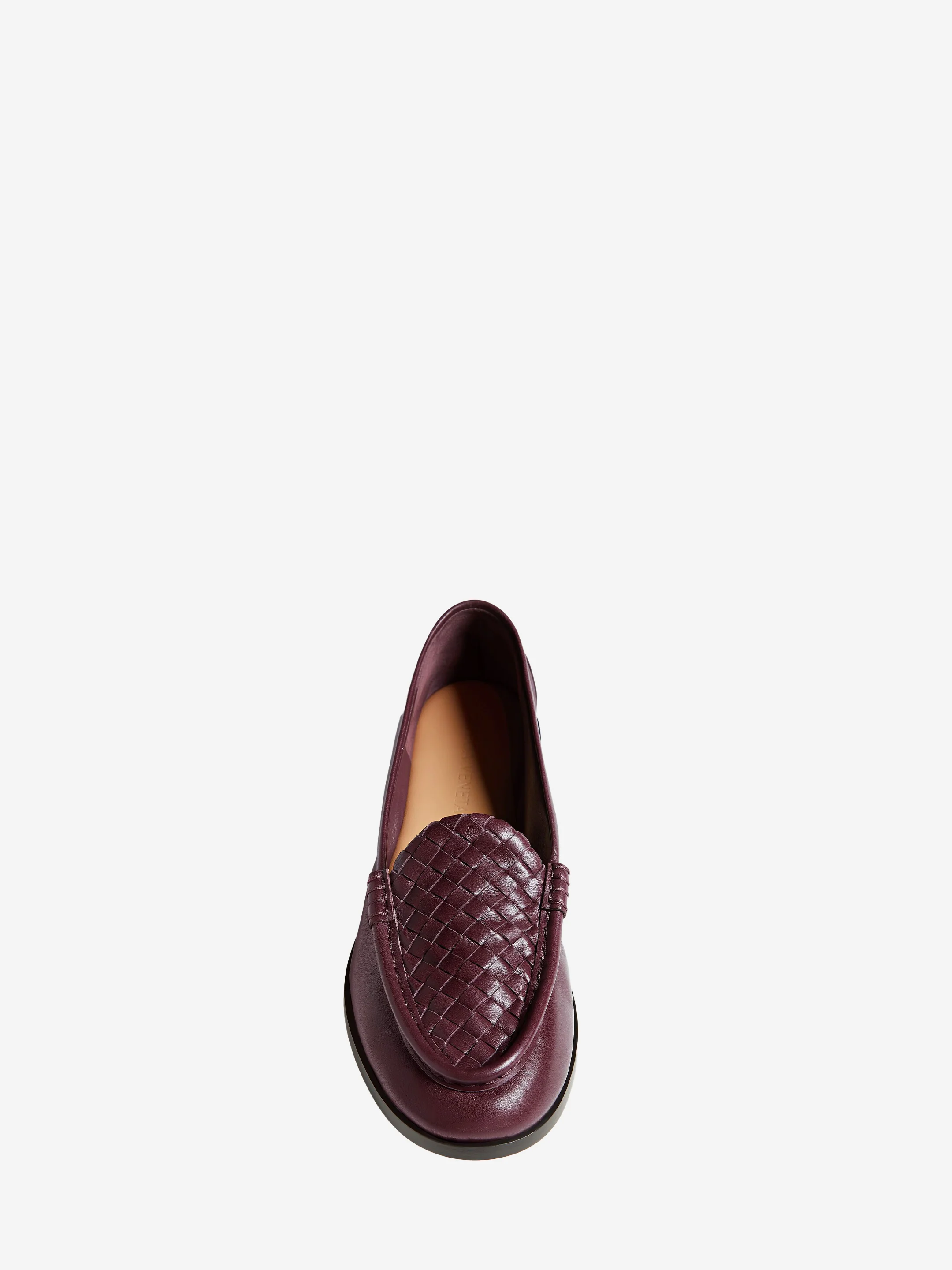 BOTTEGA VENETA 36 deep mahogany silenzio loafers