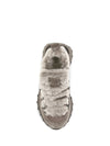 suede and tech cotton sneakers with shearling lining and monili detail