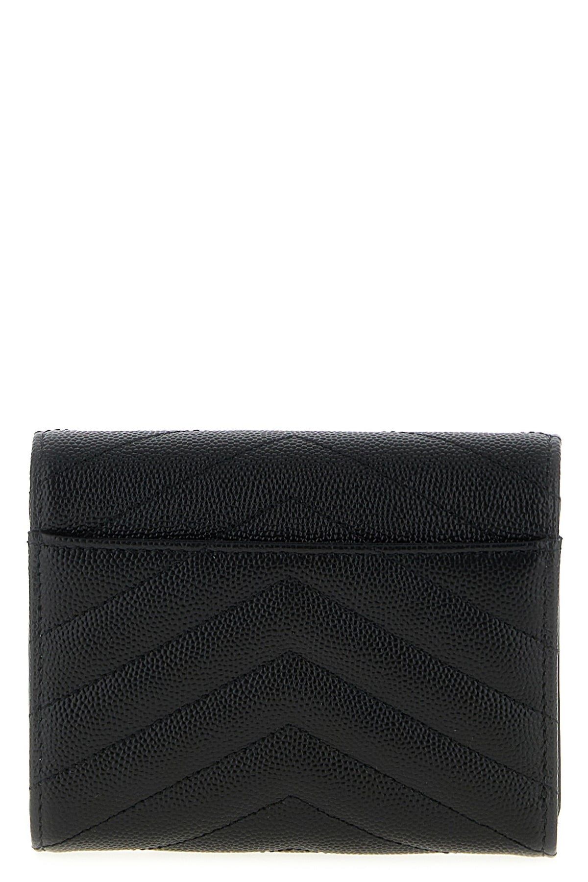 SAINT LAURENT OS saint laurent wallet in matelassé grain de poudre leather