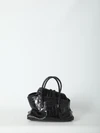 la passeggiata top handle black bag mini