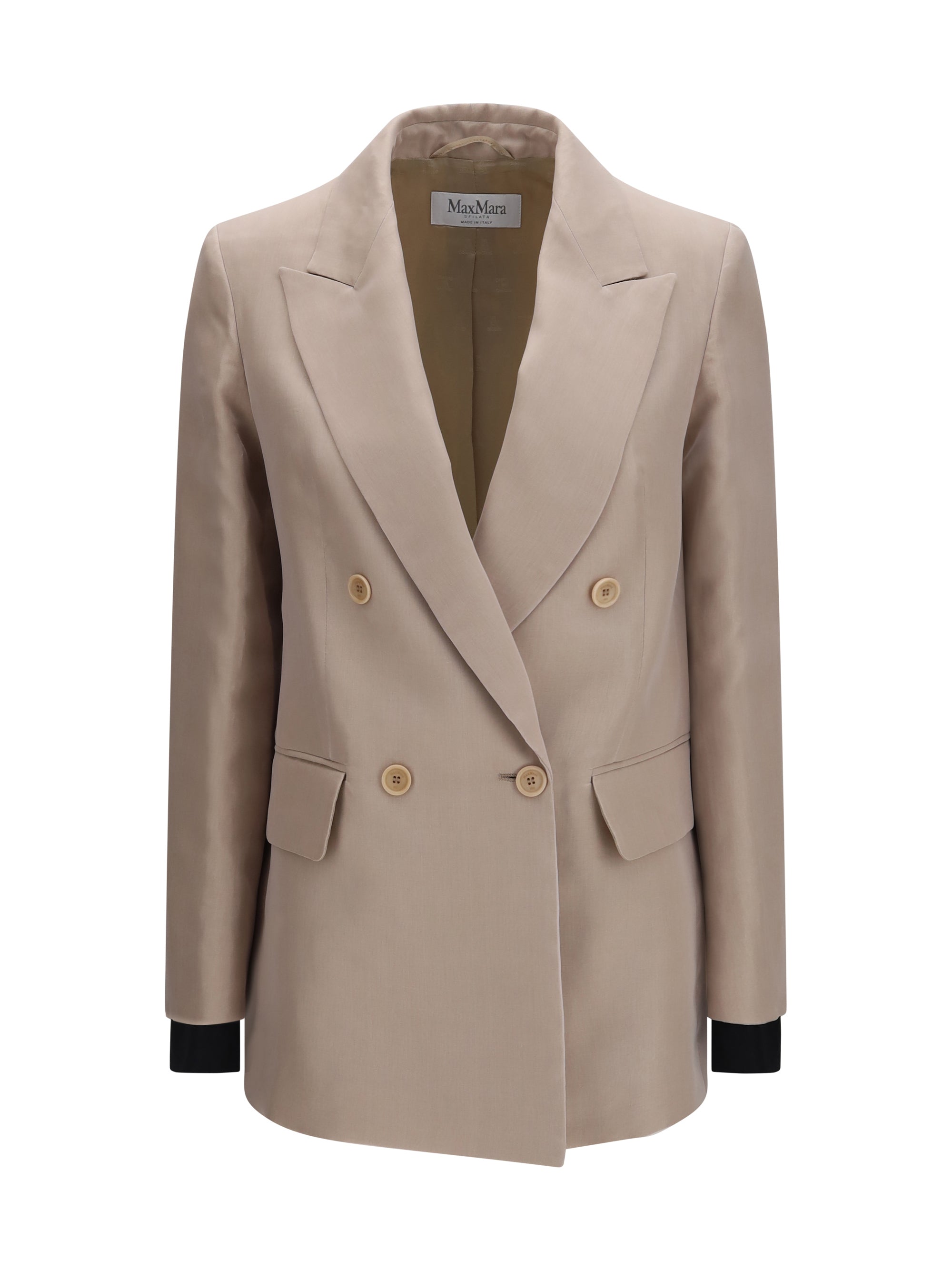 MAX MARA 40 feltro silk blazer 