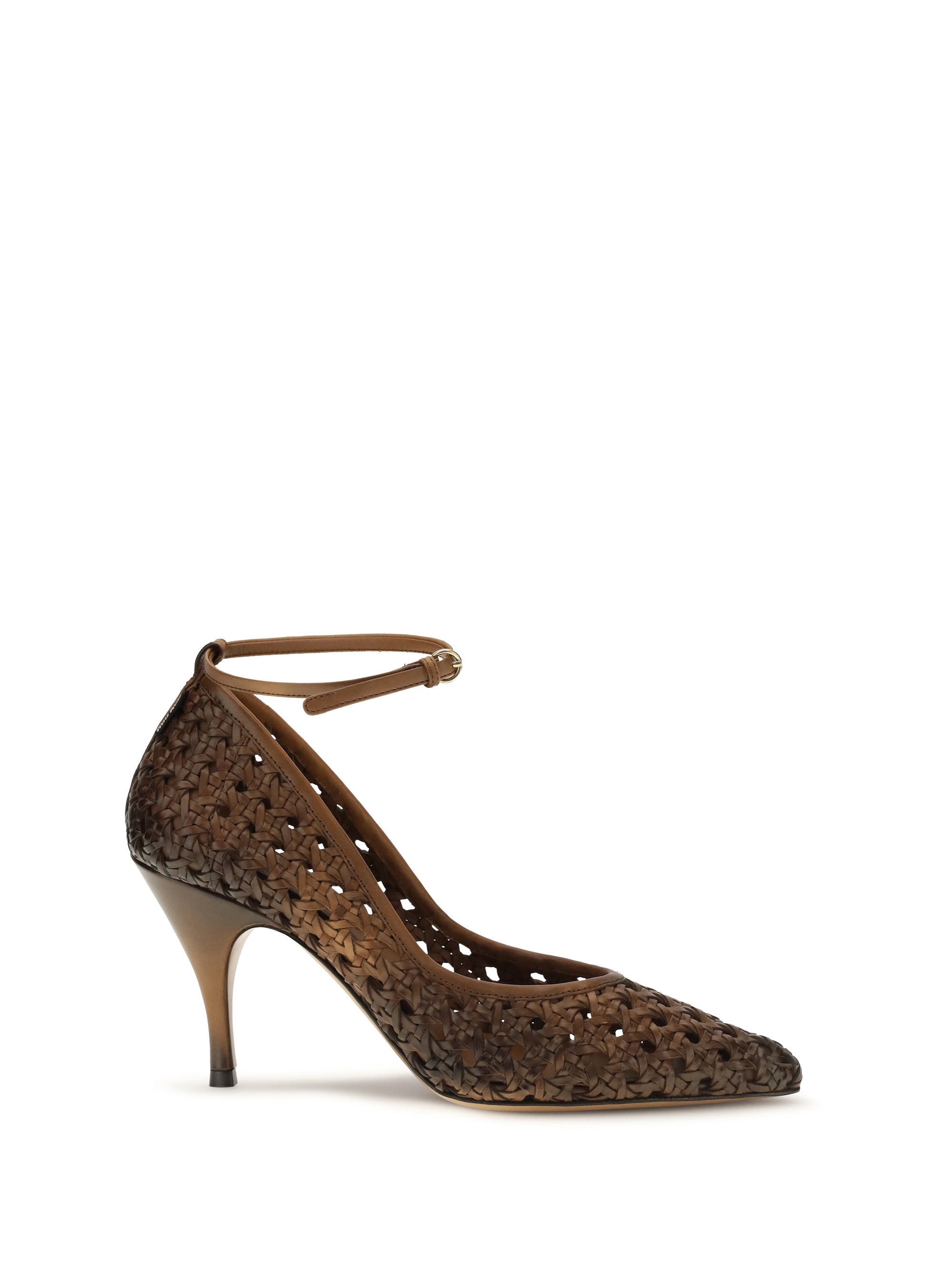 MIU MIU 37.5 woven leather pumps