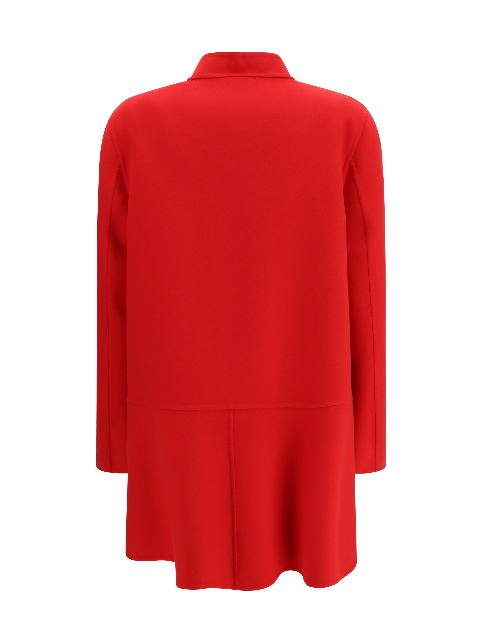 VALENTINO 46 single-breasted compact drap coat