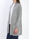 open cardigan in virgin wool and cashmere