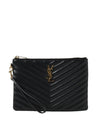 Small Cassandre Matelasse A5 Quilted Wristlet Pouch