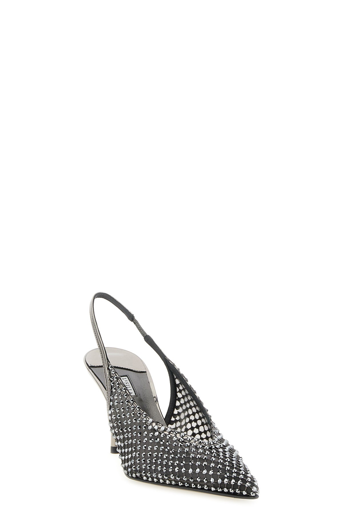 LE SILLA 36 gilda semi-transparent mesh slingbacks