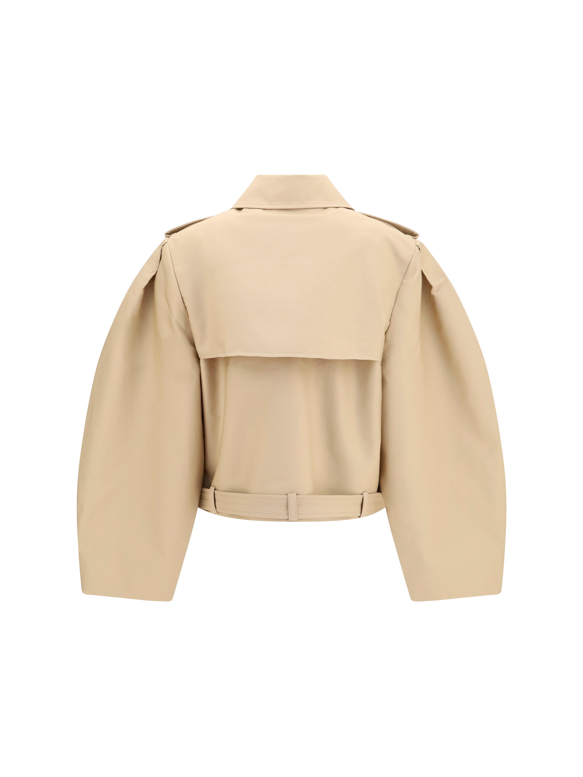 GANNI 34 double-breasted belted jacket