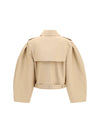 double-breasted belted jacket