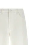 the whole lot zip twist fray denim bermuda shorts in semi-rigid totally innoc