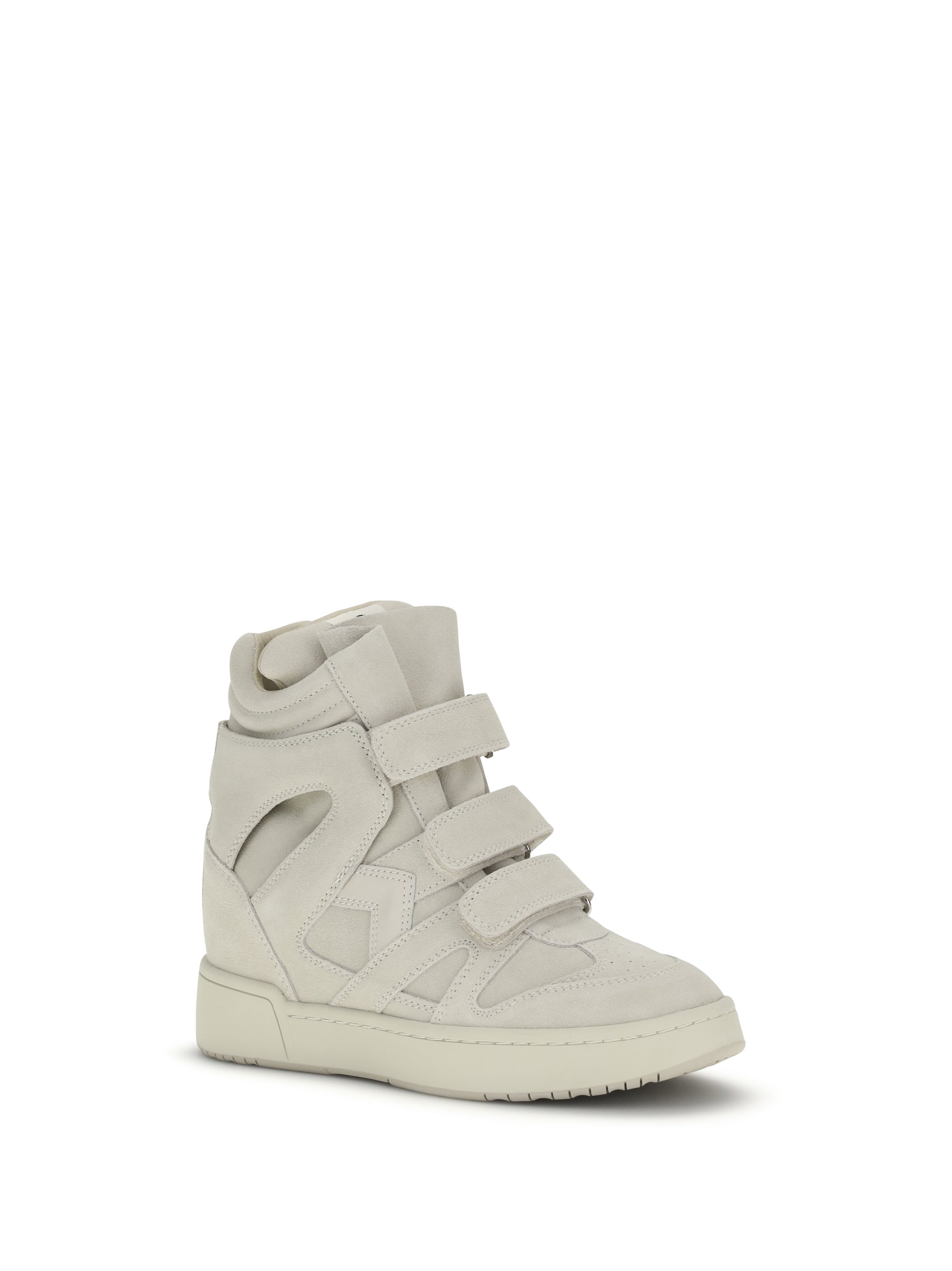 ISABEL MARANT 37 wedge leather sneakers im3-gz
