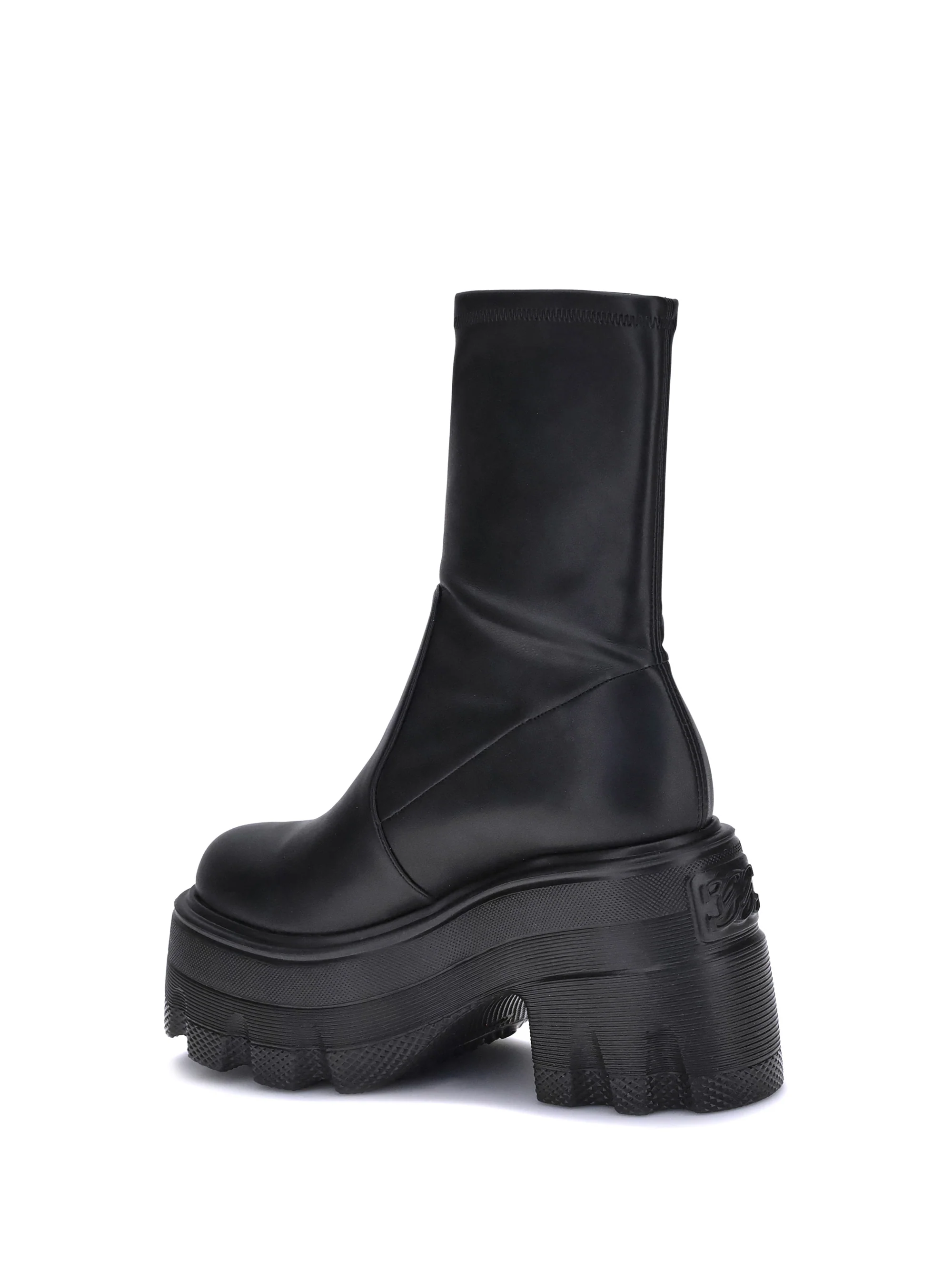 faux leather ankle boots