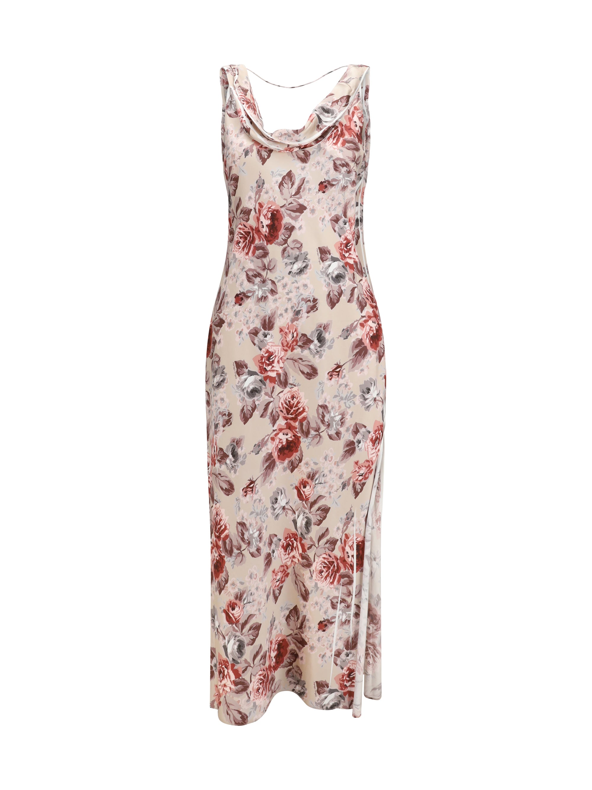 ACNE STUDIOS 36 draped floral-print dress