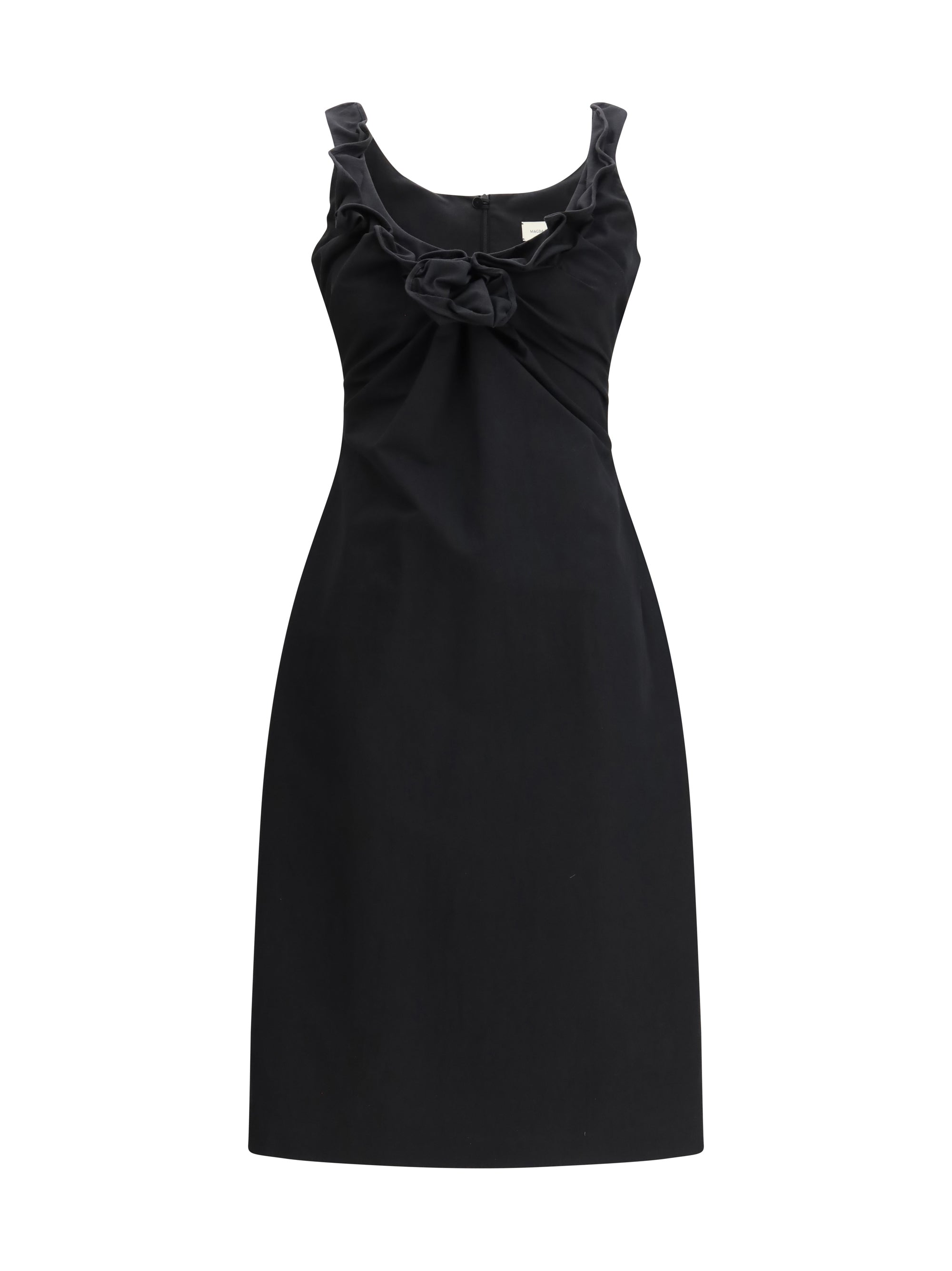 MAGDA BUTRYM 36 sleeveless dress with a draped neckline 