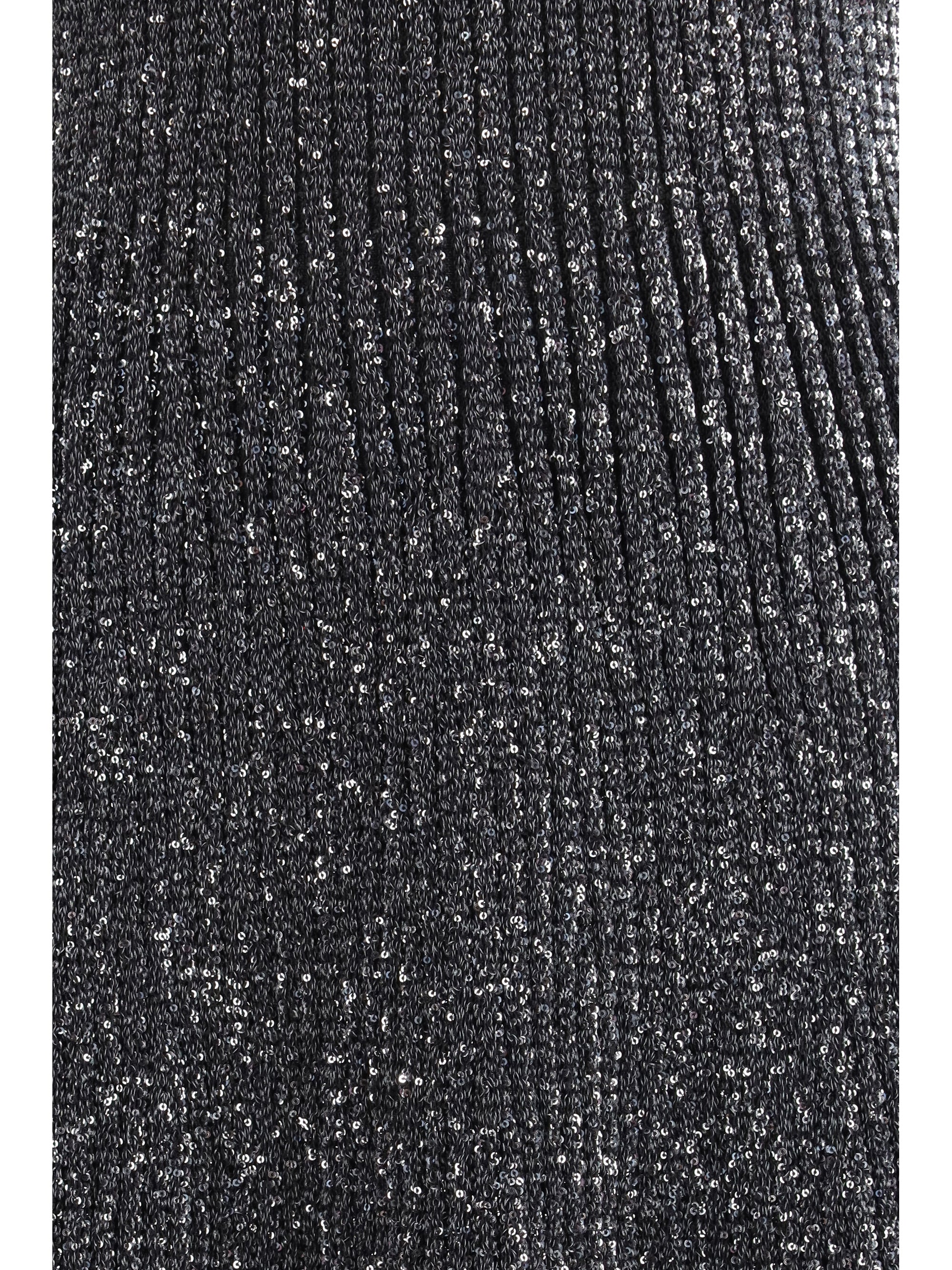 sequined midi dress
