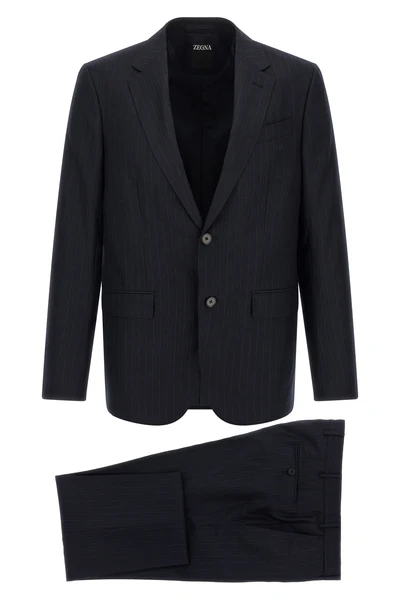 the zegna wool flannel suit