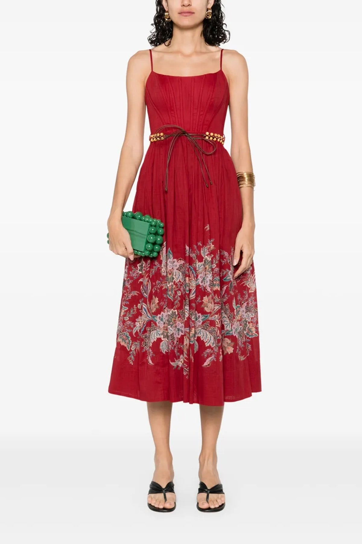 ZIMMERMANN 2 rhiannon cotton midi dress