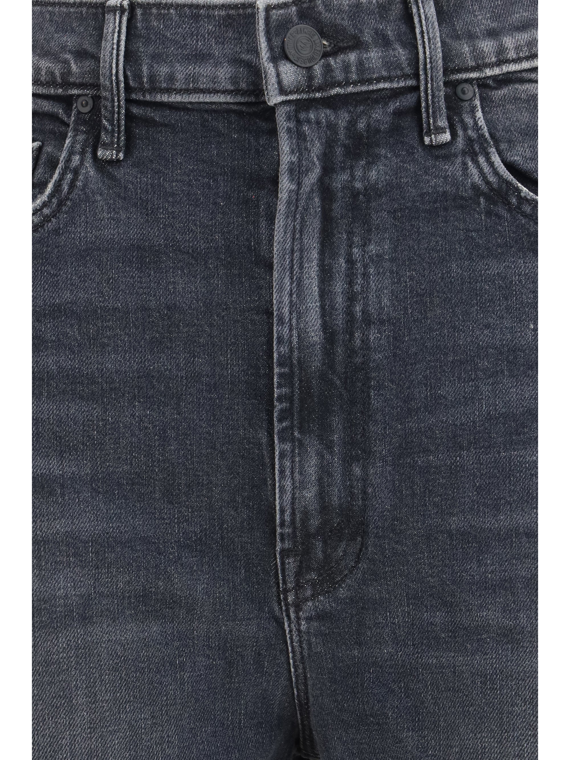 half pipe flood cuff fray jeans
