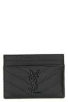 matelassé leather card holder