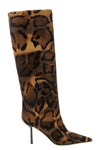 the le silla bella high boot in fine pony-effect calf leather catches the eye
