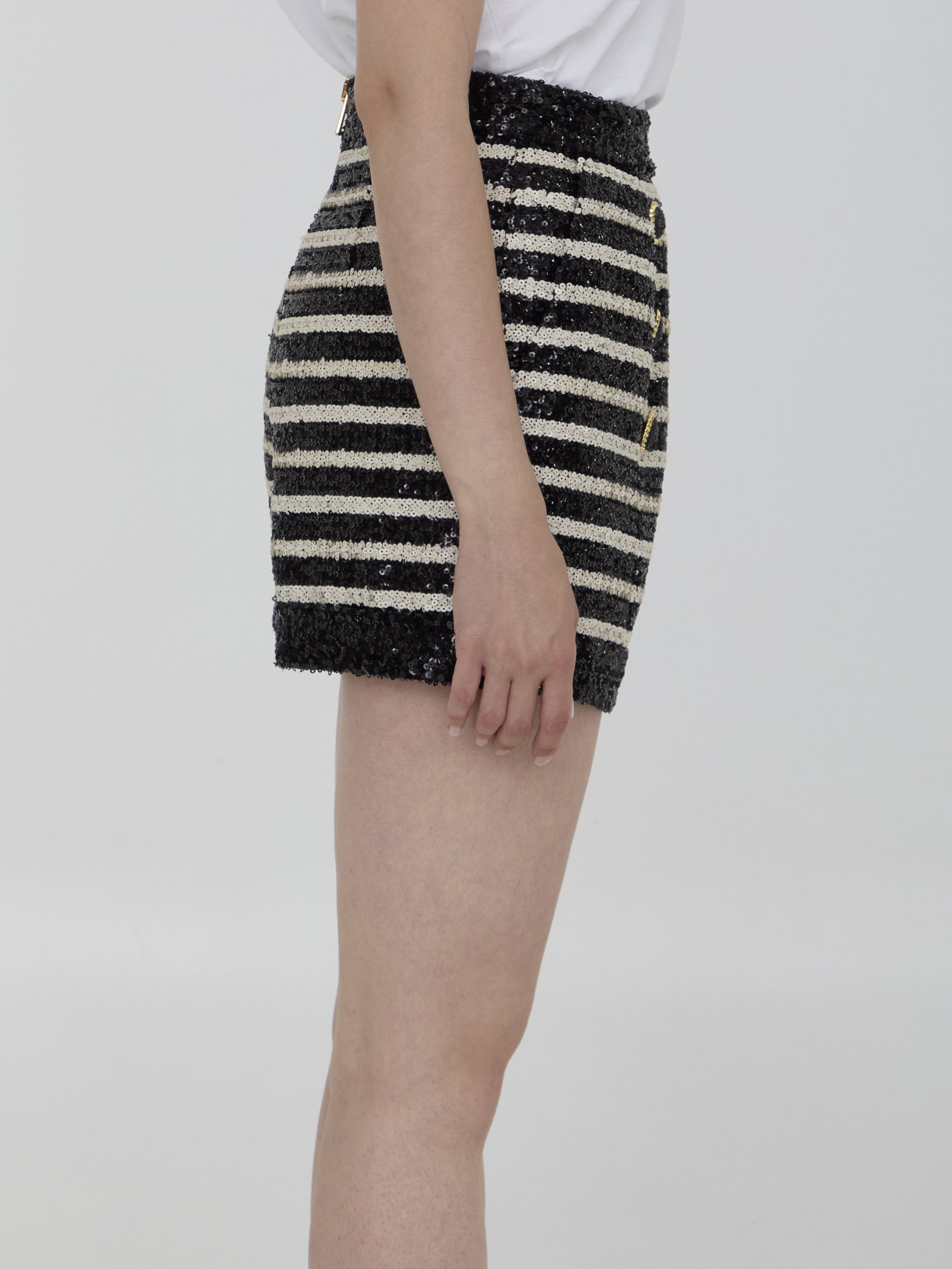 sequined shorts