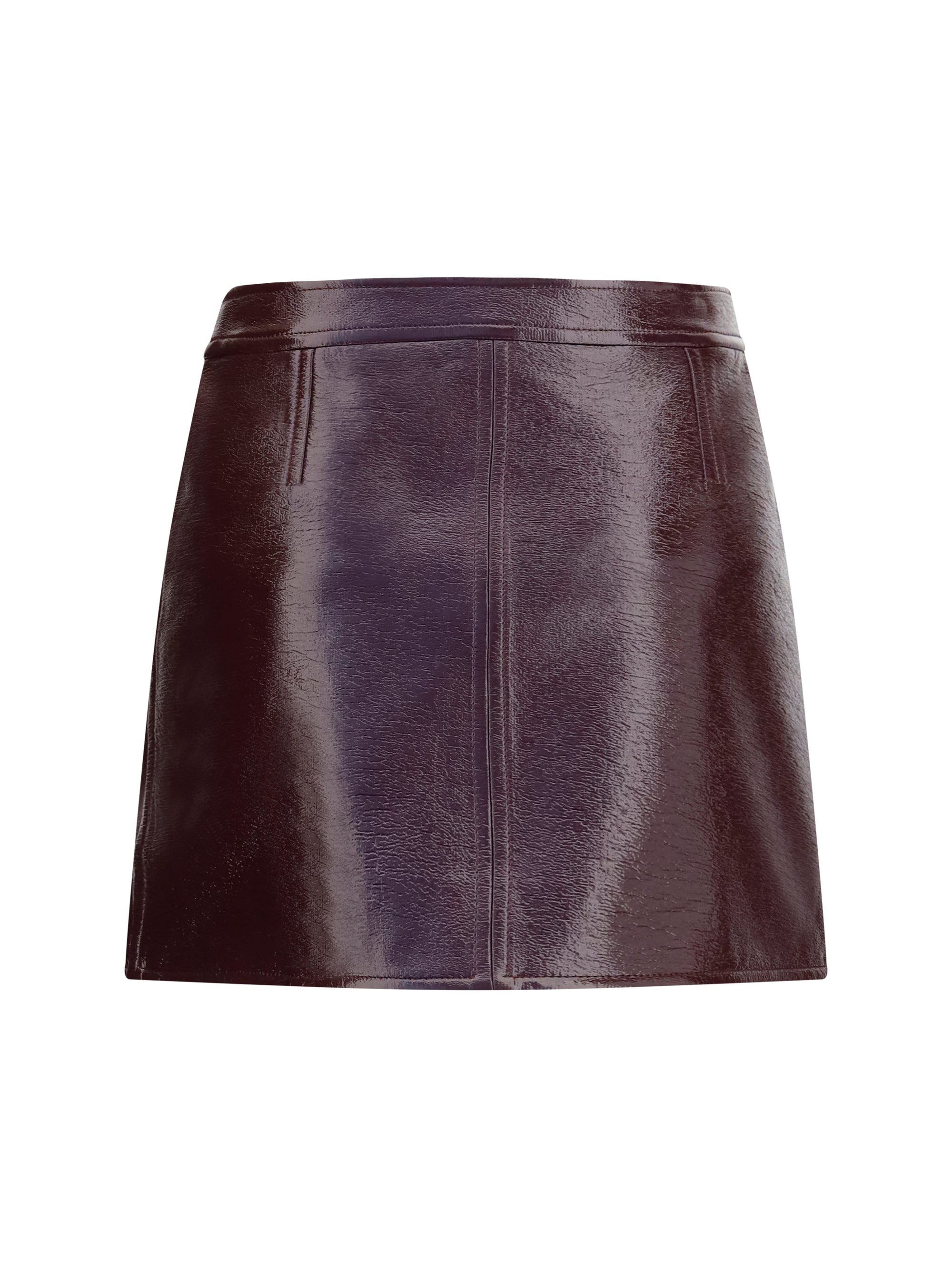 COURRÈGES 36 vinyl mini skirt