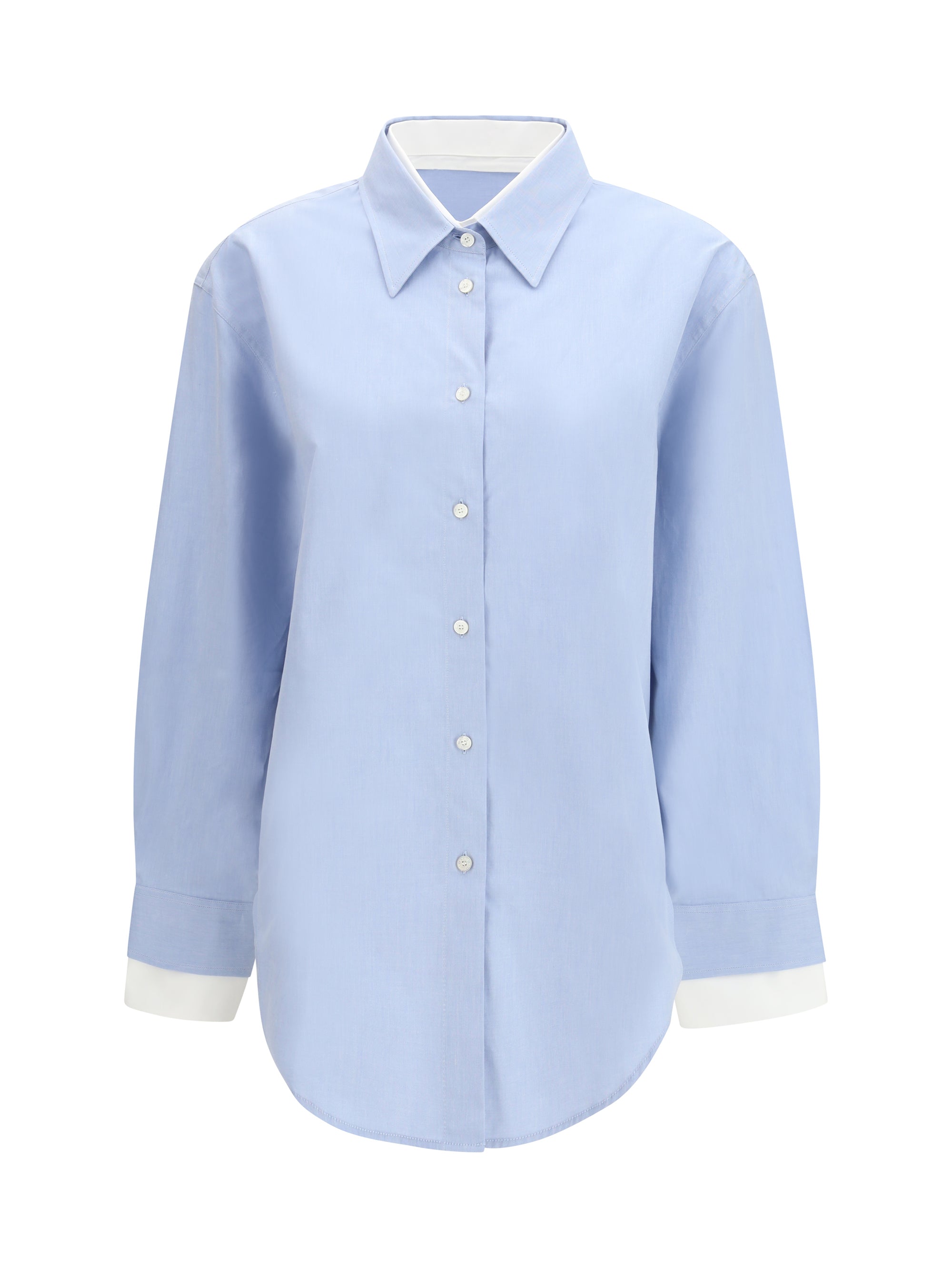 ACNE STUDIOS 36 layered button-up shirt 