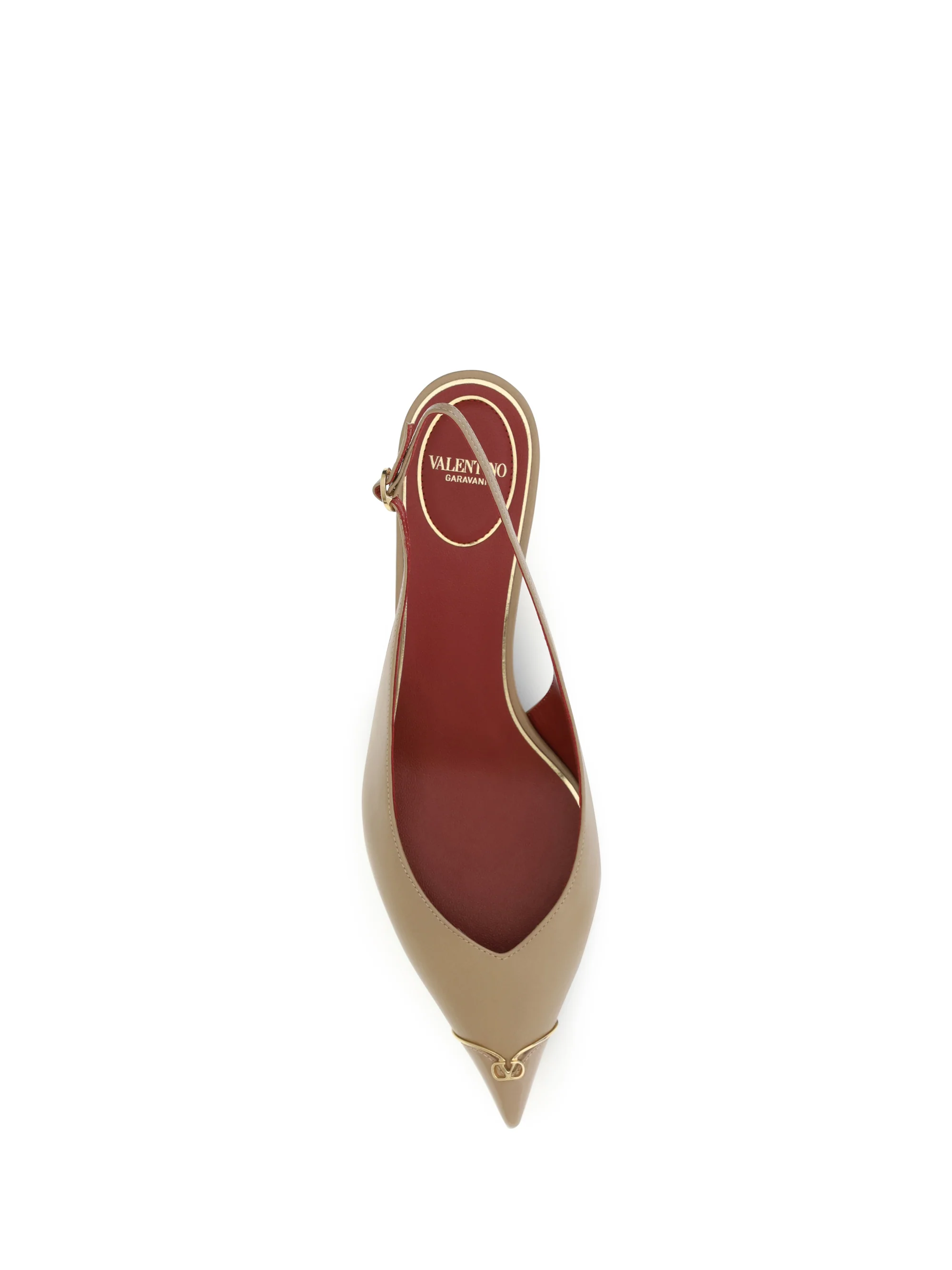 vlogo signature kitten-heel slingback pumps