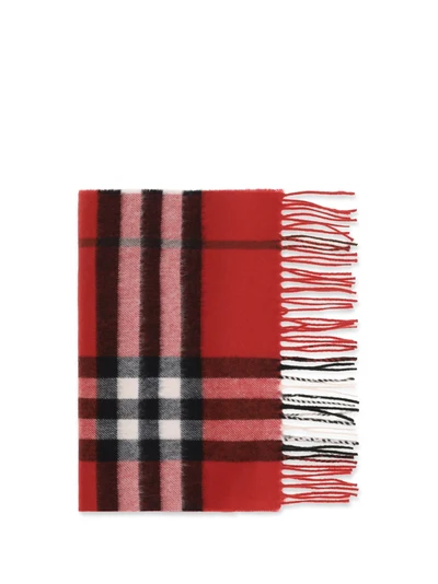 check cashmere scarf
