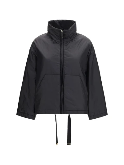 short padded jacket in water repellent canvas