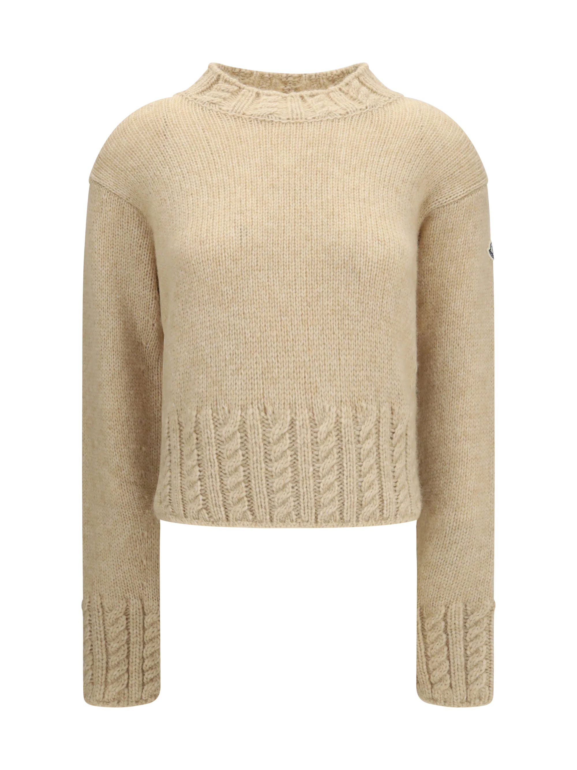 alpaca-blend turtleneck sweater