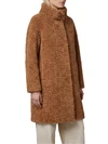 curly faux fur coat