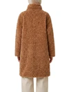 curly faux fur coat