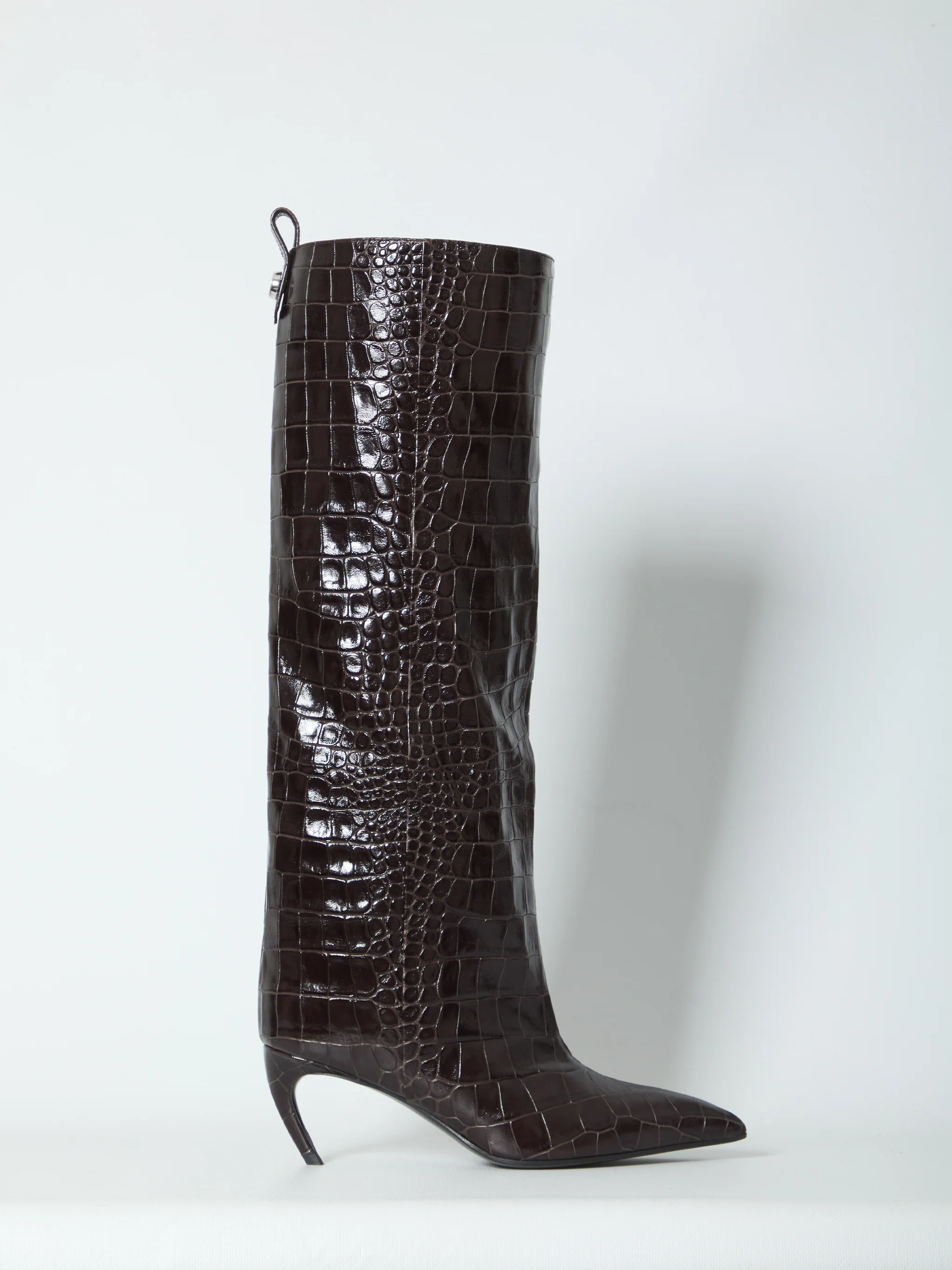 lea dark brown boots