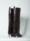 lea dark brown boots