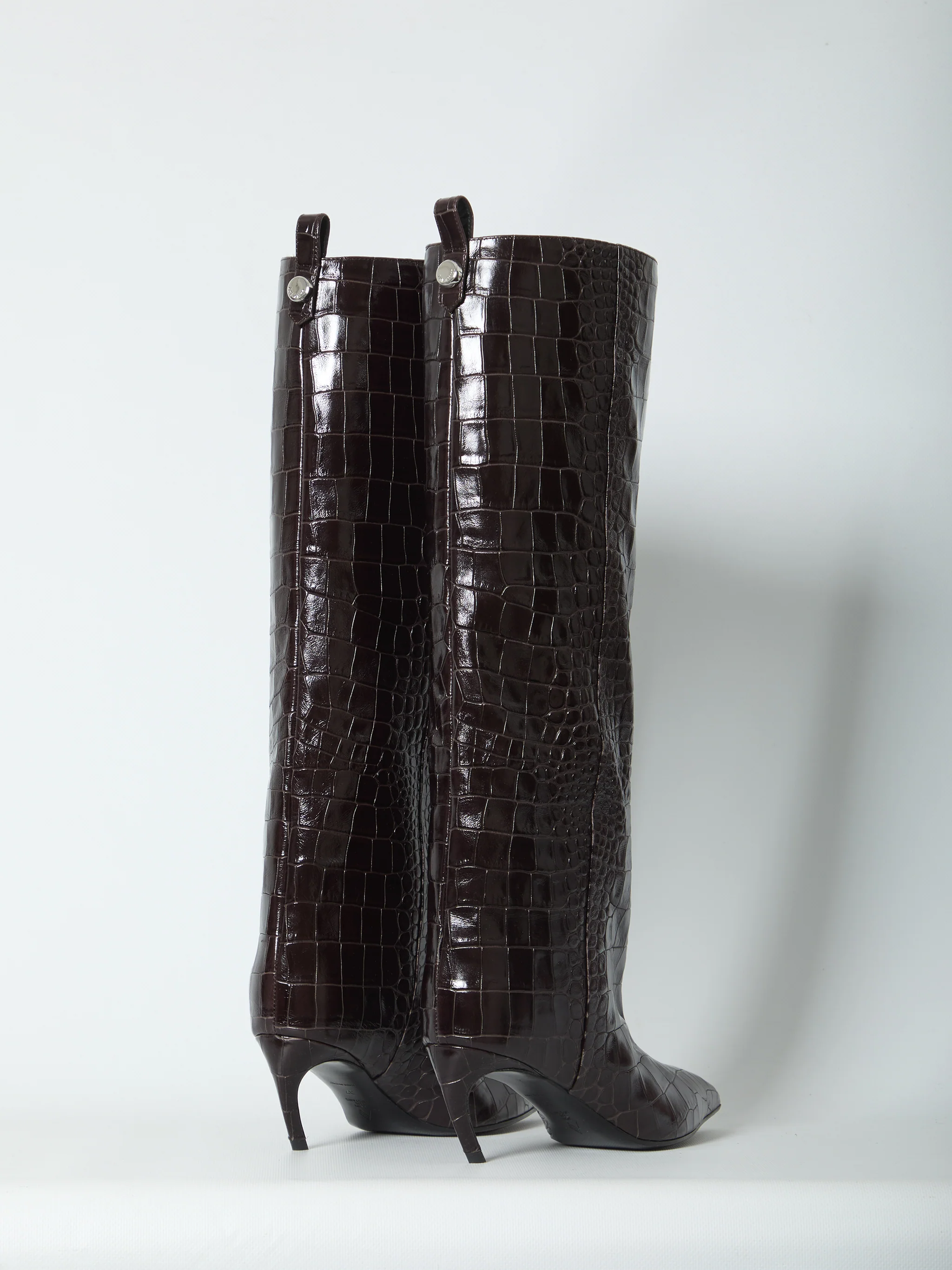 lea dark brown boots