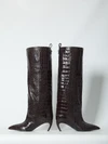 lea dark brown boots