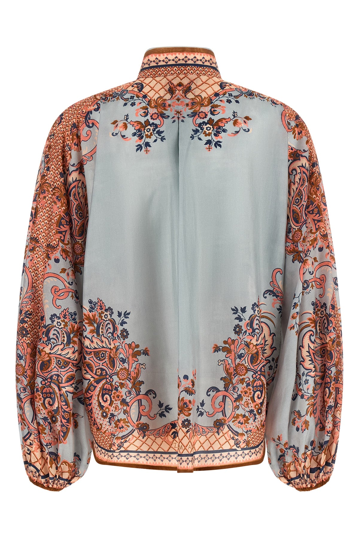 ZIMMERMANN 0 aster blouse in floral paisley print silk habotai