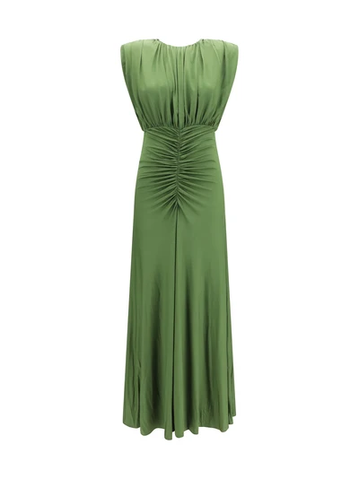 jersey gathered maxi dress