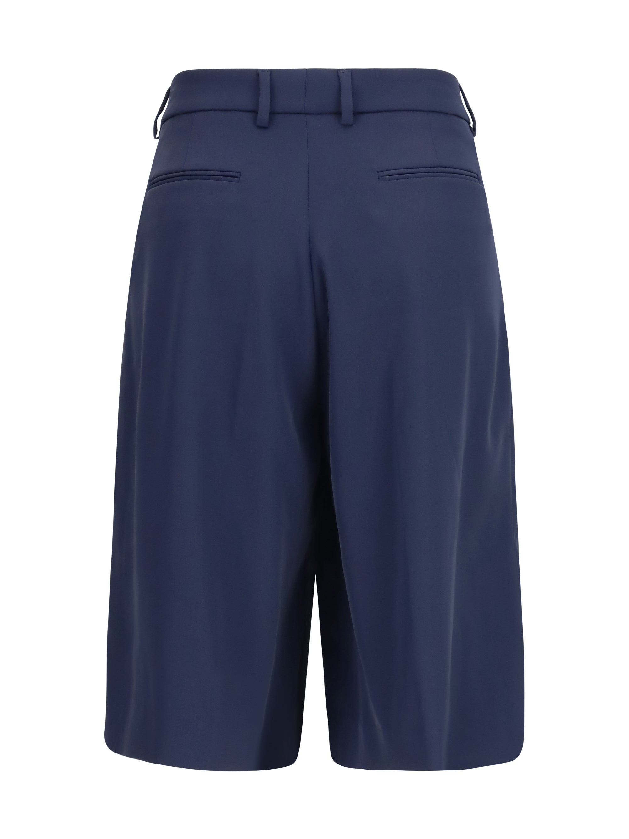 pleated bermuda shorts