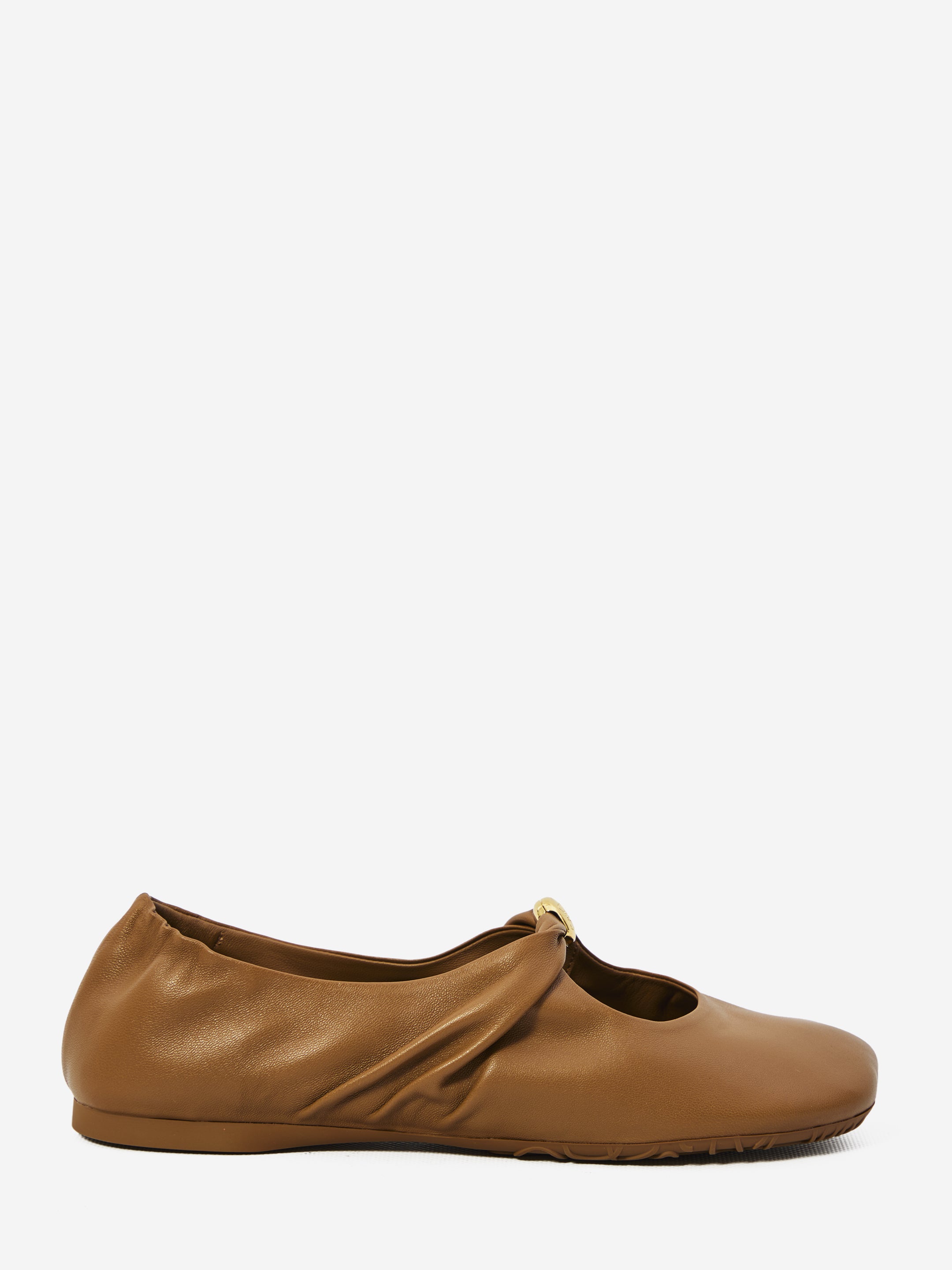 LOEWE 36 pebble ballerina flats in nappa