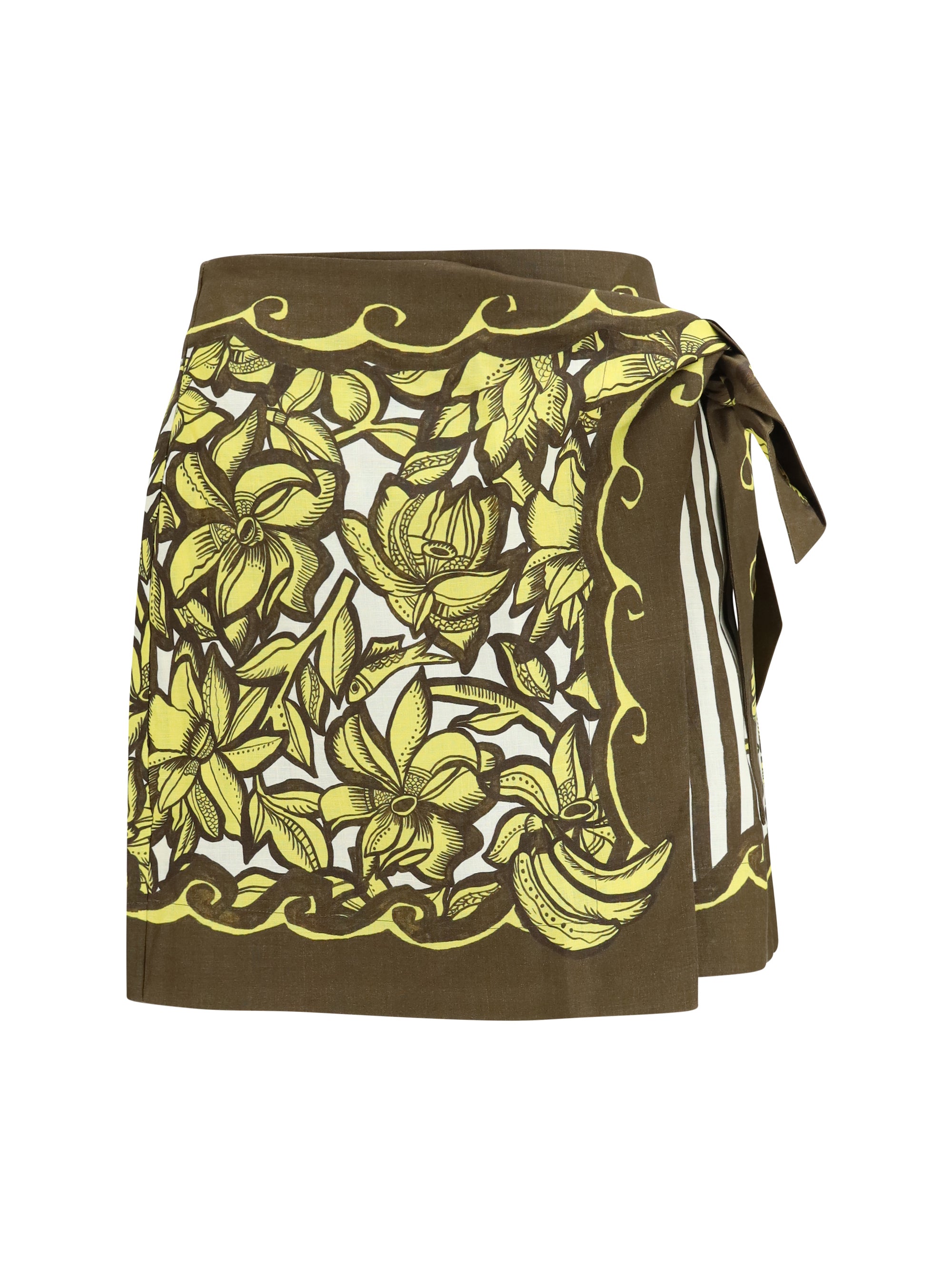 ALEMAIS 6 mona wrap mini skirt